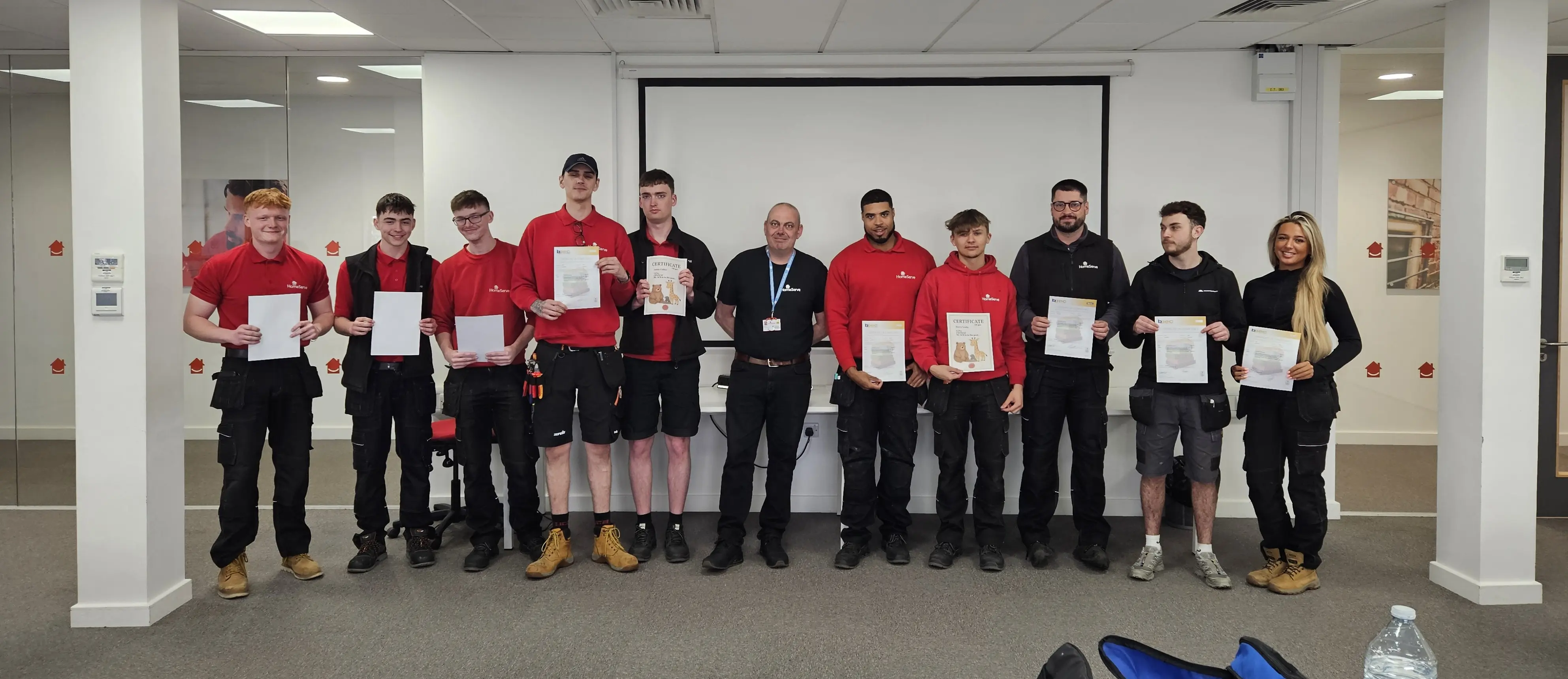 Apprentices on-site or in assessment